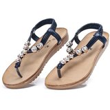 Resti Navy blue flip-flops with Keiko ornaments - Footwear | shoptok.hr