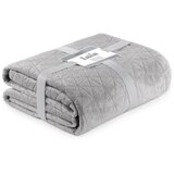 AmeliaHome Svijetlo sivi prošiven prekrivač od samta 260x280 cm Laila – | shoptok.hr