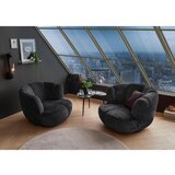 MID.YOU FOTELJ, črna tekstil | Shoptok.si