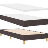 Box Postelja z vzmetnico Temno rjava 190 x 90 cm Poliester, (5000126902) | Shoptok.si