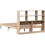 vidaXL Krevet s regalom za knjige bez madraca 120x200 cm od borovine | shoptok.hr