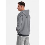 Ombre Men's softly structured hooded sweatshirt - black | Shoptok.si