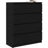  Komoda crni hrast 80x35x99 cm od konstruiranog drva | Eponuda.com