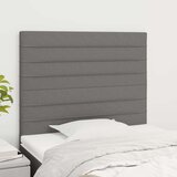  Posteljno vzglavje 2 kosa temno sivo 100x5x78/88 cm blago, (20932841) Cene