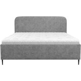MID.YOU OBLAZINJENA POSTELJA 180 cm x 200 cm , les, tekstil, leseni material barve grafita | Shoptok.si