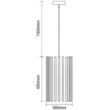  Drveni luster na kanapu 1xE27/60W/230V prečnik 38 cm masiv/jasen/kaučukovac | Eponuda.com