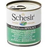 Schesir dog hrana za pse u konzervi piletina i spanać 285gr Cene