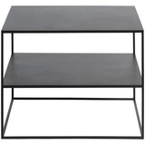 Unique Furniture Crni metalni stolić za kavu 65x65 cm Pebble – Cijene