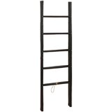  Ljestve za deke s obje strane Crna 50 x 50 x 159 cm Bambus Slike