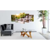  Slika na akrilnom staklu - Forest Waterfall [Glass] 200x100 | shoptok.hr