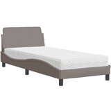 vidaXL Postelja z vzmetnico taupe 90x200 cm blago, (21166045) Cene