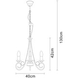 Globo 69003-3 - Luster na lancu TRUNCATUS 3xE14/40W/230V | Eponuda.com