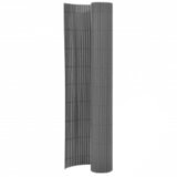 Dvostrana vrtna ograda 110 x 300 cm siva Cijene
