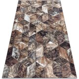 RugsX Preproge Preproga PATCHWORK 21715 rjava - Goveja koža, 160x230 cm Kostanjeva | Shoptok.si