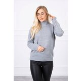 Kesi Gray sweater with high neckline Cene