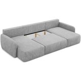 Makamii Svijetlo siva sklopiva/s prostorom za odlaganje kutna garnitura od šenila (u obliku slova "U") Lilo – | shoptok.hr