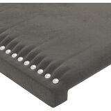  Uzglavlje s ušima tamnosivo 147x16x118/128 cm baršunasto | shoptok.hr