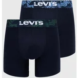 Levi's Boksarice 2-pack moški, mornarsko modra barva