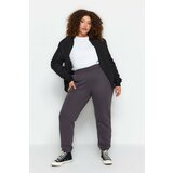 Trendyol Curve Anthracite Thick Fleece Inside Knitted Sweatpants cene