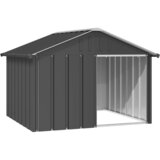  Kućica za pse antracit 116,5 x 103 x 81,5 cm pocinčani čelik | shoptok.hr