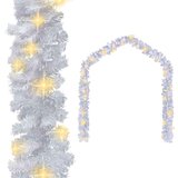 vidaXL Božićna girlanda s LED svjetlima 5 m bijela Cijene