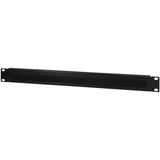 19 cable entry 1U with brush strip, black, ORCEB1B