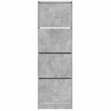 Ormarić za cipele s 4 ladice siva boja betona 60x34x187,5 cm | shoptok.hr