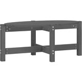 Maison Chic Klubska mizica - kavna mizica - Nizka mizica siva 87x48x35 cm trdna borovina, (21753263) Cene