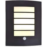 LUTEC LED senzorska zunanja stenska svetilka Slim (40 W, Do x Š x V: 30,5 x 10 x 23,5 cm, Črna) u