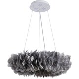 Brilagi LED luster na sajli FEATHER, 3x E27 (maks. 40W) / 230V + 3x LED 3W, Ø 50 cm, u sivoj boji | Eponuda.com