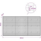  Gabion s žicom debljine 3,5 mm i mrežom 5x2,5 cm 300x20x150 cm | shoptok.hr