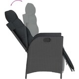  5-dijelni vrtni blagovaonski set s jastucima od poliratana crni | shoptok.hr