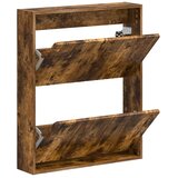  Ormar za cipele na zidu ZWOLLE 71 x 17 x 86 cm Dimljeni hrast - Dimljeni hrast | shoptok.hr