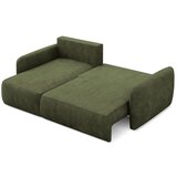 Makamii Zelena sklopiva/s prostorom za odlaganje kutna garnitura od šenila (s lijevim kutom/s ležaljkom) Lilo – | shoptok.hr