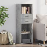 vidaXL Visoka komoda boja betona 40 x 42,5 x 124 cm konstruirano drvo Cijene