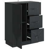  Kreveta s ladicama Crna 66 x 34 5 x 87 cm Konstruirano drvo - Crna | shoptok.hr
