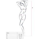Passion BS011 - mrežasti set bez rukava s uzorkom (bijeli) - SL | shoptok.hr