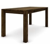  Hrastov stol 160 x 80 cm, braon brušen sa zlatnim efektom | shoptok.hr