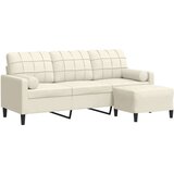 Trosed s stolčkom za noge krem 180 cm žamet | Shoptok.si