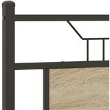  Posteljni okvir brez vzmetnice hrast 150x200 cm inženirski les, (21829132) | Shoptok.si