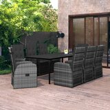  9-dijelni vrtni blagovaonski set s jastucima sivi | shoptok.hr
