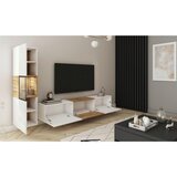 MID.YOU Dnevni Regal Berlin I, Barva Hrasta, Osvetlitev, 2-Delni | Shoptok.si