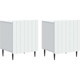  Noćni ormar 2 pcs Bijela 43 x 34 5 x 52 cm Konstruirano drvo - Bijela 2 | shoptok.hr