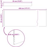  Robovi trave srebrna 450 x 0.05 x 15 cm Nerjaveče jeklo, (5000157837) | Shoptok.si
