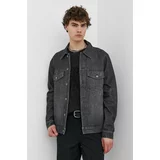 Wood Wood Jeans jakna Ivan Denim moška, črna barva, 12315107.7051