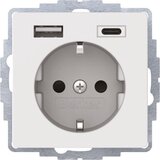 Berker SCHUKO/USB vtičnica 48046089, (20888341) Cene