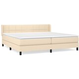  s oprugama i madracem krem 200 x 200 cm od tkanine | shoptok.hr