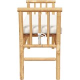  Vrtna klupa s jastukom Smeđa 110 x 38 x 65cm bambus | shoptok.hr