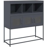 vidaXL Komoda antracitna 100,5x39x107 cm hladno valjano jeklo | Shoptok.si