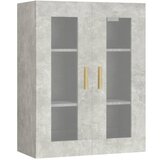 Maison Chic Viseča Stenska omarica - Zidna omarica betonsko siva 69,5x34x90 cm iu1104, (22063321) Cene